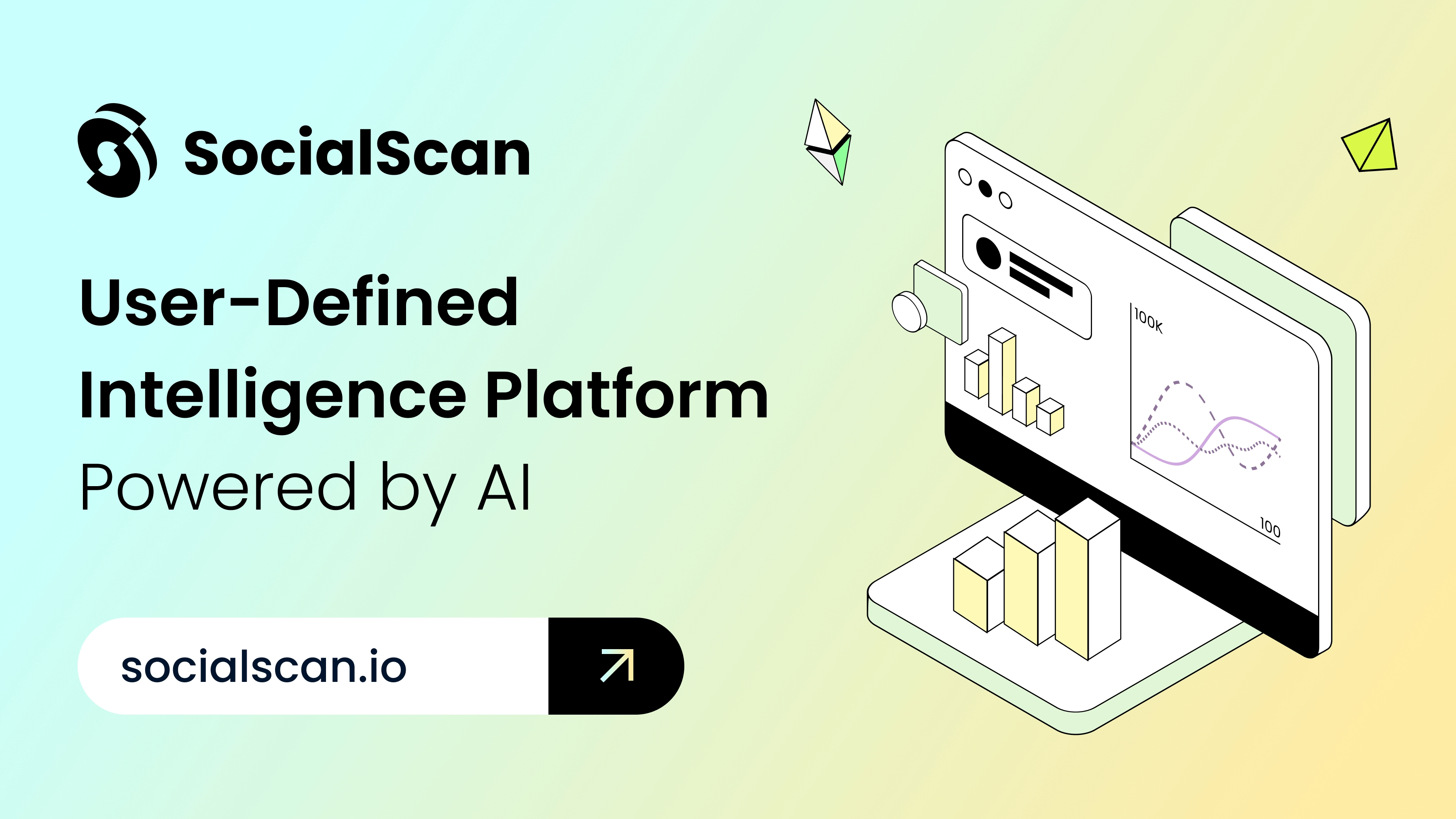 socialscan_io's tweet card. SocialScan is an AI-powered platform for user-defined intelligence, built by Hemera, empowering insights into memecoin trends, blockchain data, and user analytics.