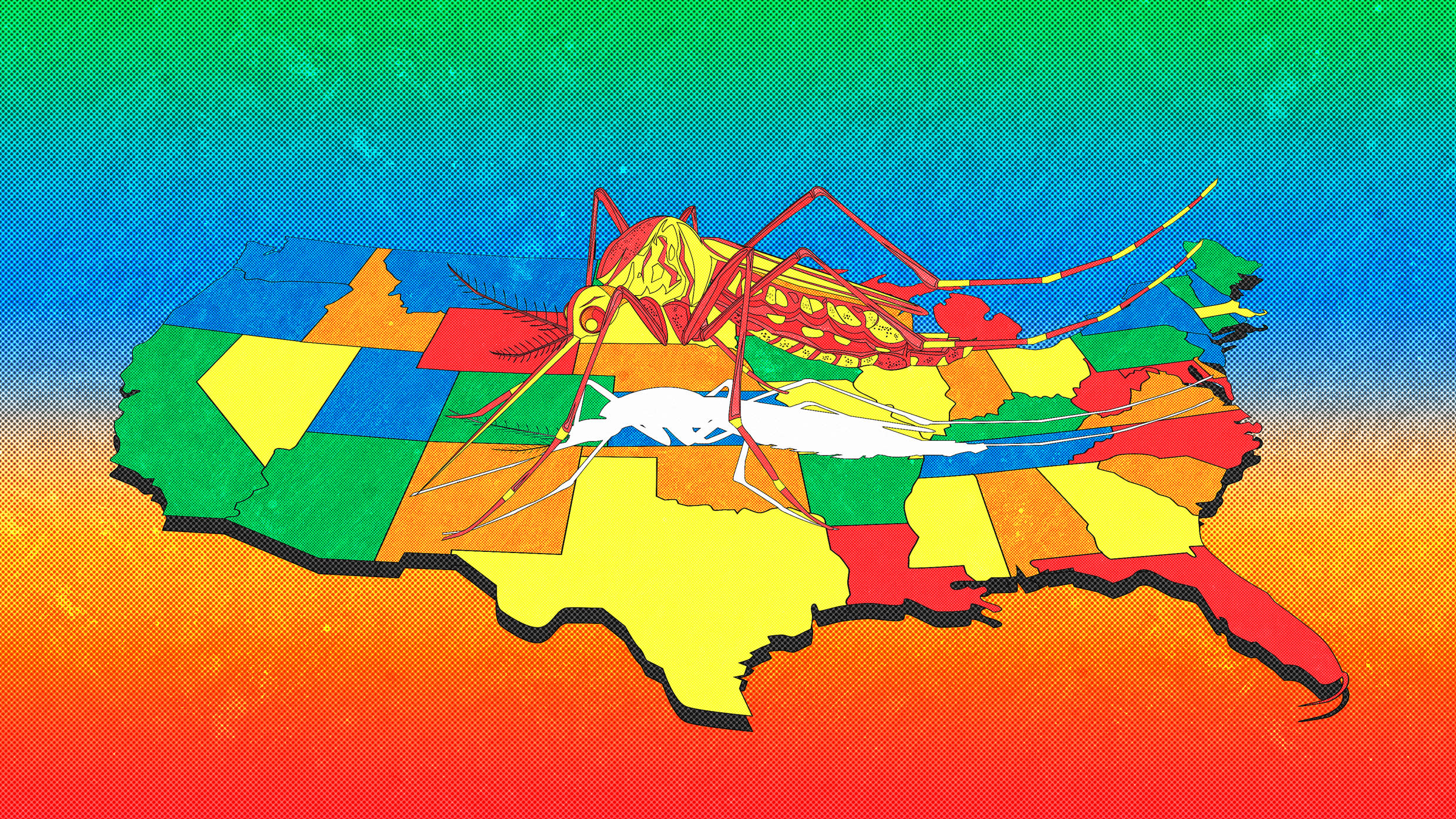 ThomasOrTK's tweet card. Climate change is boosting mosquito populations in many areas, as hotter weather means that mosquitoes can spread and breed for a longer part of the year.