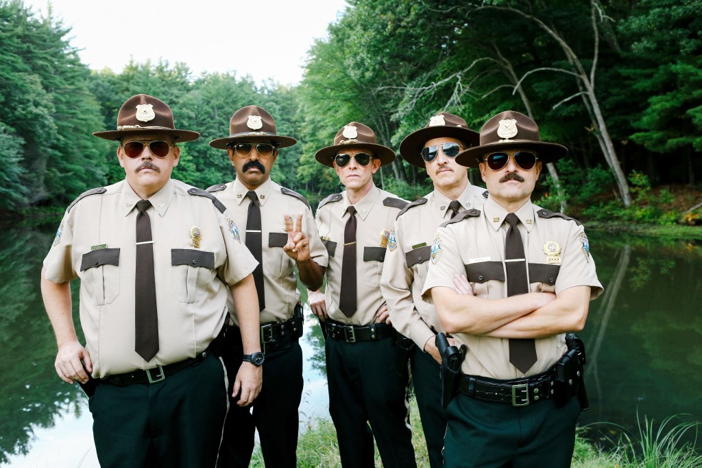 brokenlizard's tweet card. The Vermont State Troopers are back in Searchlight's Super Troopers 3 with the Broken Lizard gang going before the cameras at the end of this week.