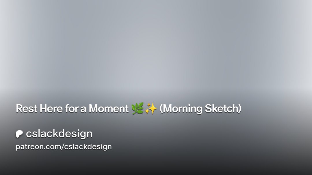 CSlackDesign's tweet card. Get more from cslackdesign on Patreon