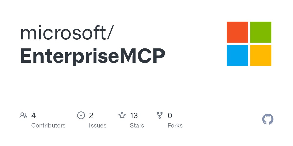Licantrop0's tweet card. Contribute to microsoft/EnterpriseMCP development by creating an account on GitHub.