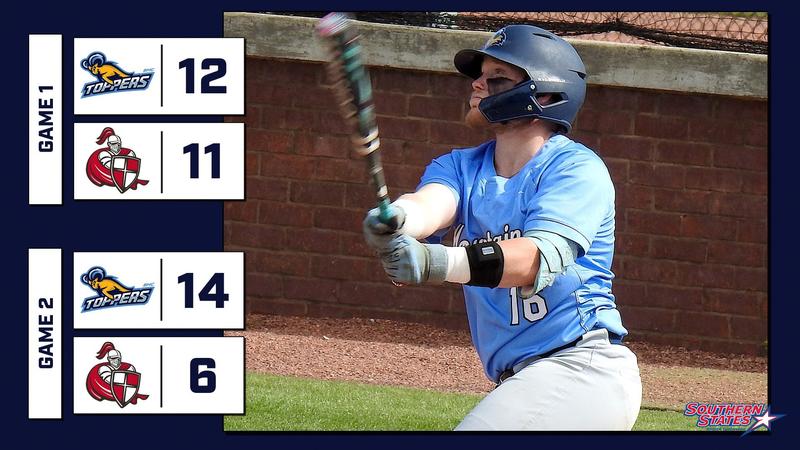 bmcsports's tweet card. BLUE MOUNTAIN, Miss. – GAME 2 – The middle game between Blue Mountain Christian and No. 9 William Carey turned out to be a slugfest, with the Toppers coming away with a 12-11 walk-off win in extra...