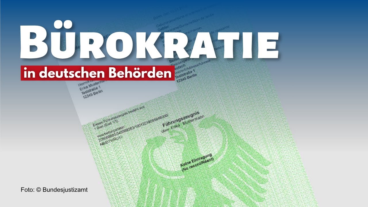 maxklinec's tweet card. Bürokratiewahnsinn beim Beantragen eines Führungszeugnisses