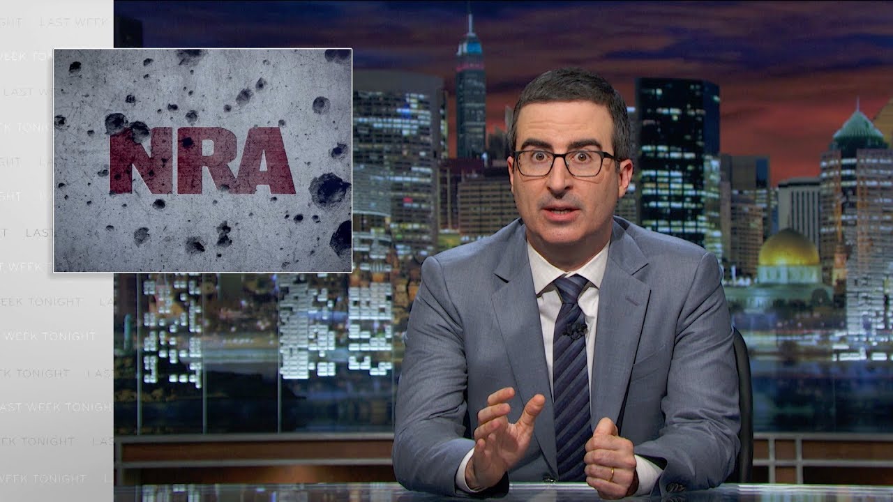 iamjohnoliver's tweet card. NRA: Last Week Tonight with John Oliver (HBO)