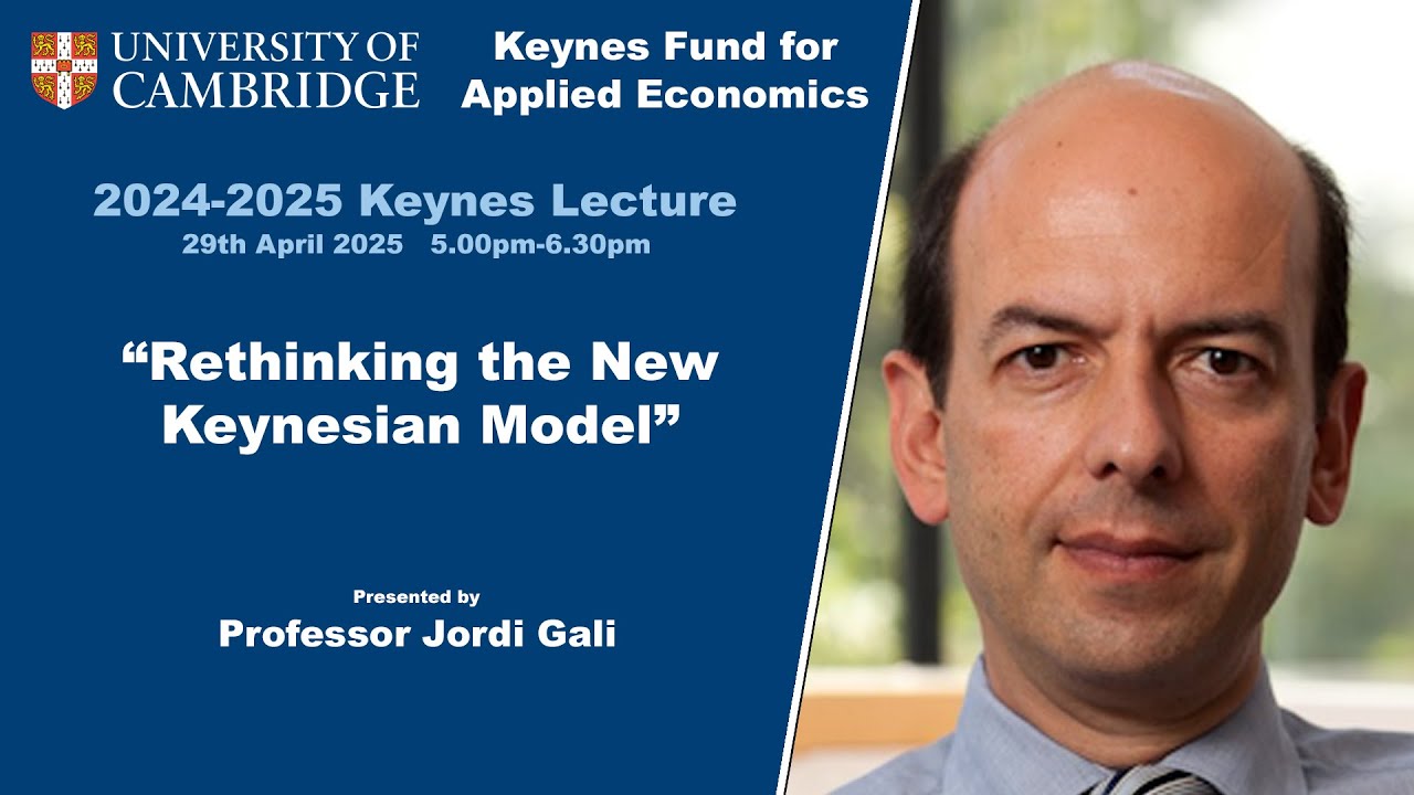 int_mon_econ's tweet card. 2025 Keynes Lecture – Interview with Prof. Jordi Gali