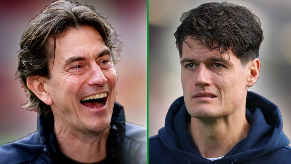 tipsbladet's tweet card. Thomas Frank og Christian Nørgaard kender hinanden godt. Nu er de 'rivaler' i Premier League.