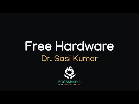 fossmeet's tweet card. Sasi Kumar @ FOSSMEET'18 - Free Hardware