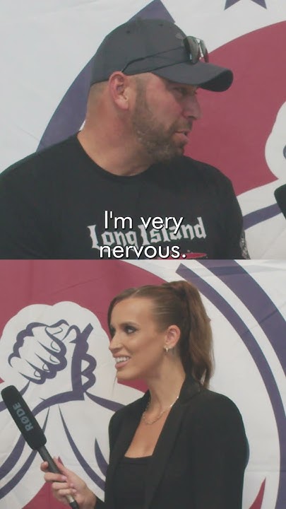 GreggXFS's tweet card. Paul Cruz at Finals with Amanda Terry #armwrestler #armwrestlingtv...