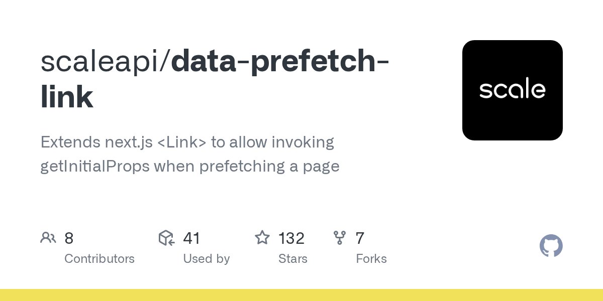 npmaddict's tweet card. Extends next.js to allow invoking getInitialProps when prefetching a page - scaleapi/data-prefetch-link