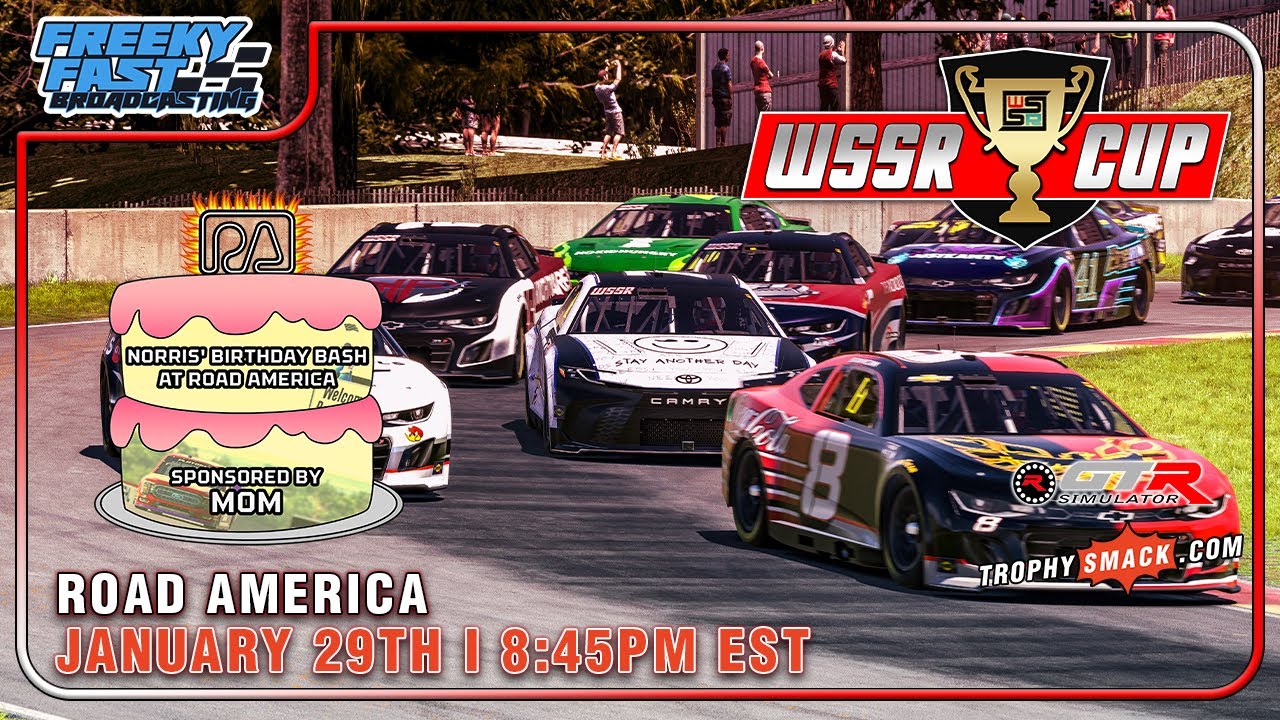 FreekyFast's tweet card. WSSR Cup Series S10 - R10 - Road America Presented by Norris Mom