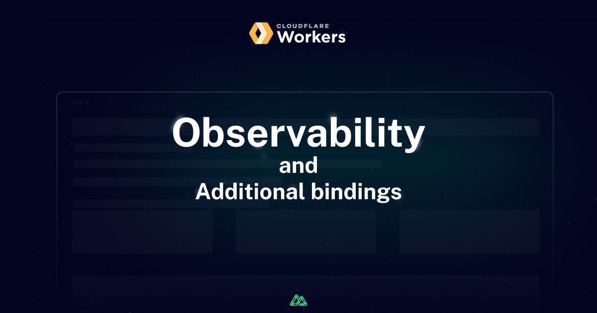 nuxt_hub's tweet card. Support for Worker Logs and adding additional bindings for Worker projects.