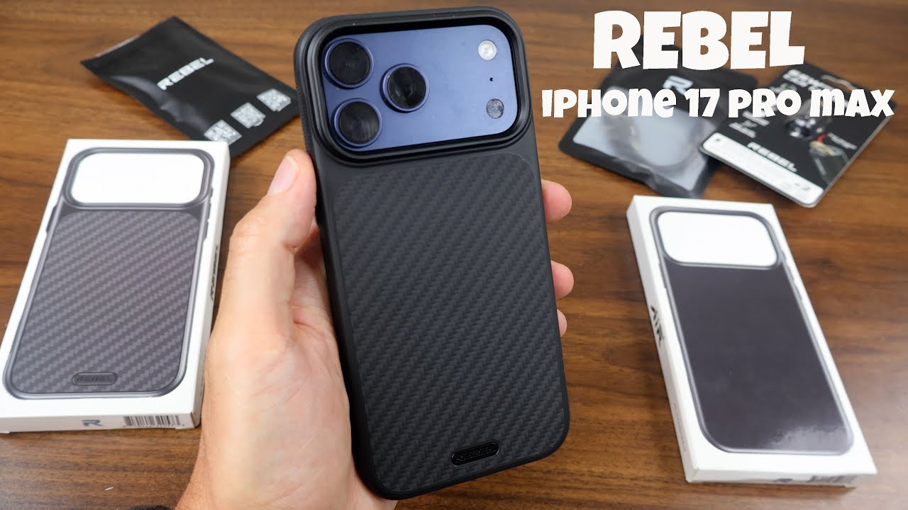 TheJabberTech's tweet card. iPhone 17 Pro Max REBEL Aramid Fiber Case: MY NEW DAILY CASE!