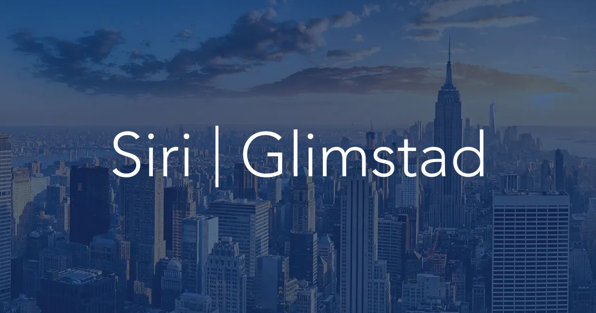 SecKennedy's tweet card. No Placebo - Siri & Glimstad LLP