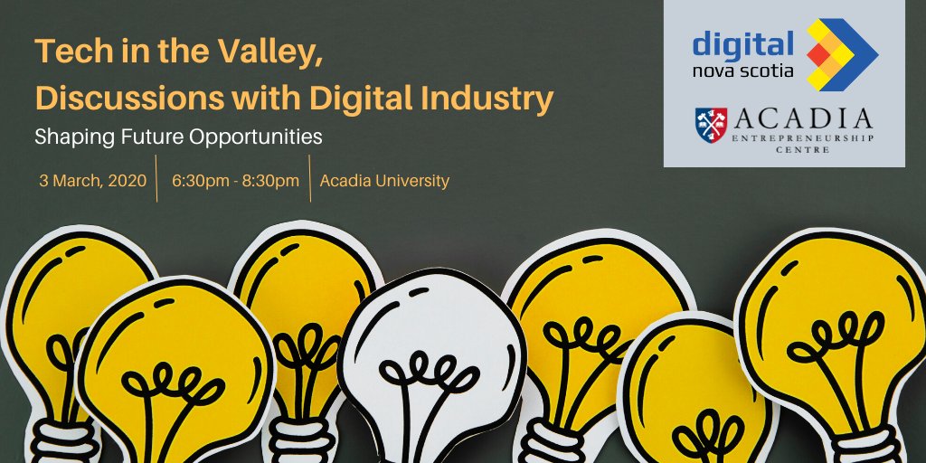 RefreshAV's tweet card. Join us at Acadia on March 3rd for an evening of engaging discussion on the local digital sector and networking.