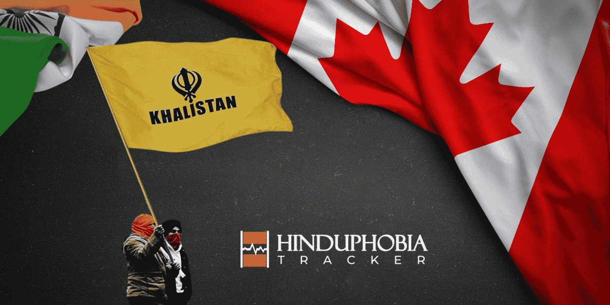 Arya_Anviksha_'s tweet card. A research paper that documents the rise of Hinduphobia and Khalistani extremism in Canada
