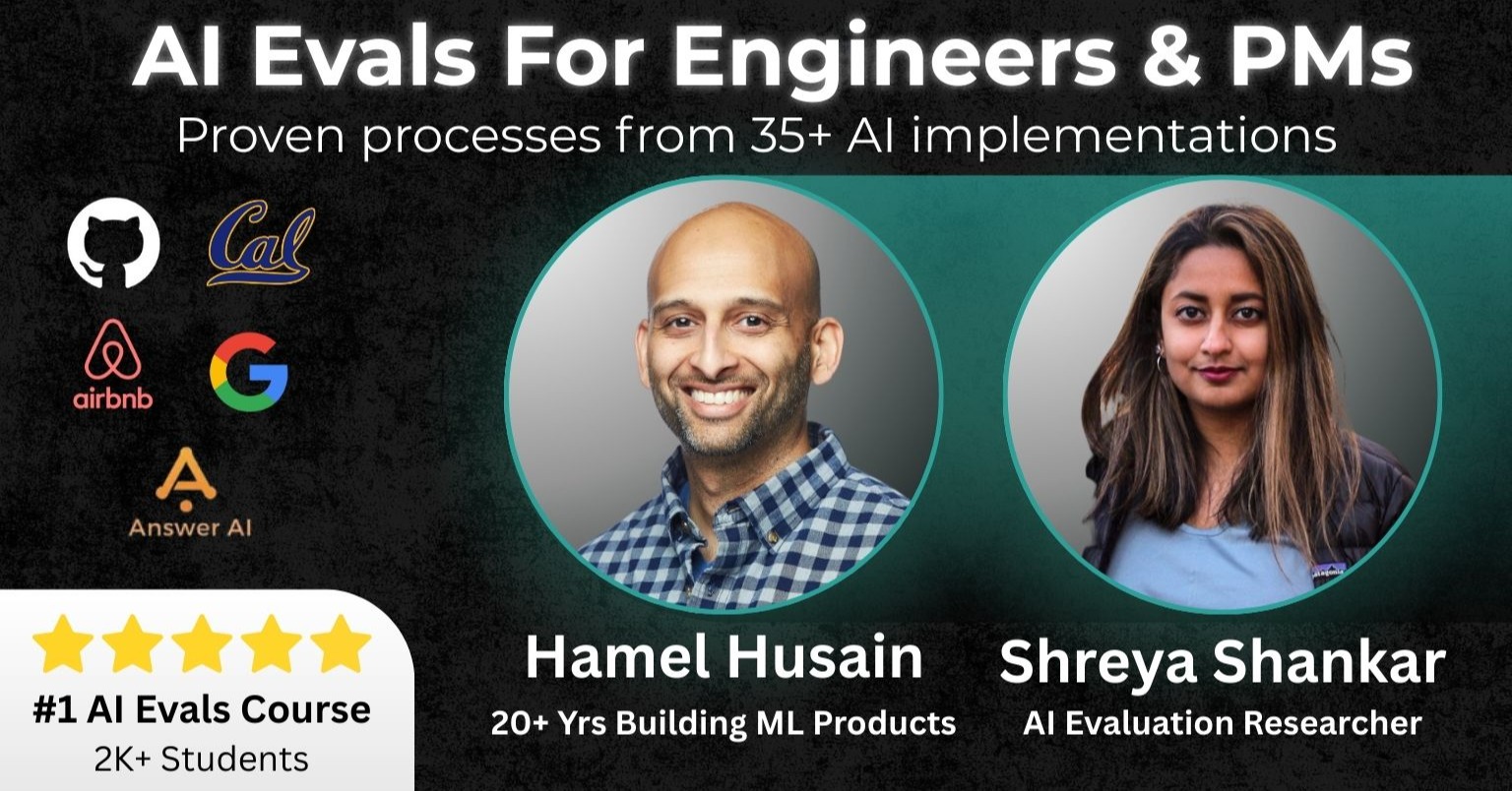 HamelHusain's tweet card. Learn proven approaches for quickly improving AI applications. Build AI that works better than the competition, regardless of the use-case.