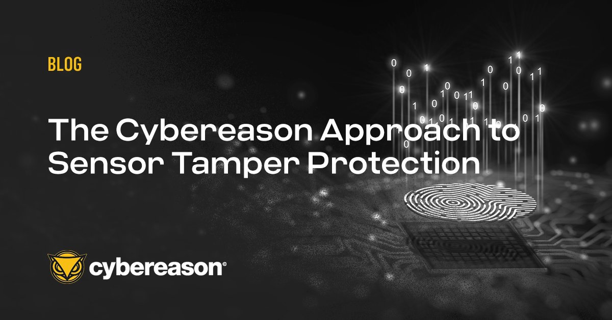 cybereason's tweet card. Cybereason leverages two distinct paths to protect deployed sensors in a customer environment: Self protection and Intelligent/Proactive Protection...