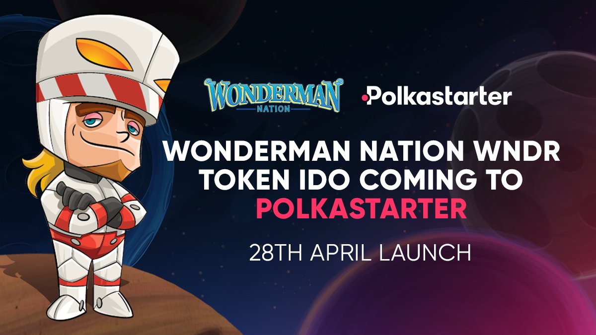 WondermanNation's tweet card. Learn more about Wonderman $WNDR IDO on Polkastarter here