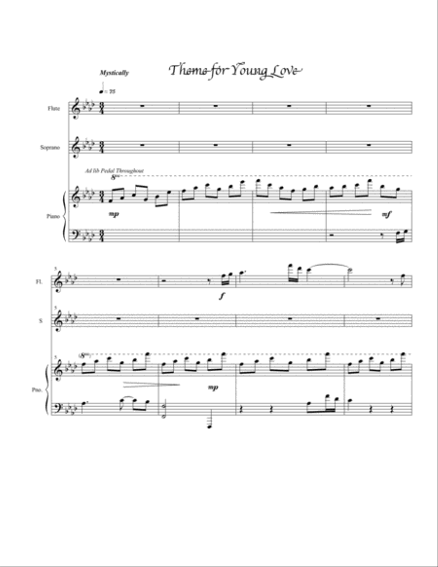 dalatindiva's tweet card. Shop and Buy Theme for Young Love for Soprano, Flute, Piano sheet music. Flute,Piano,Voice sheet music book by Sabrina Peña Young: Sabrina Peña Young at Sheet Music Plus. (A0.976940).