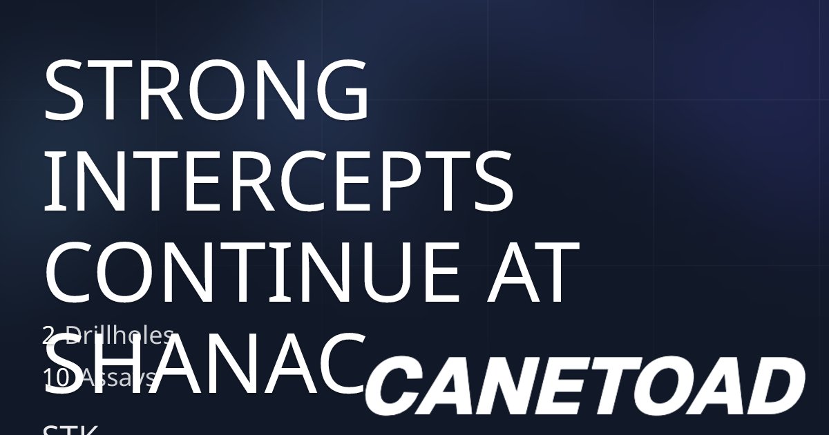 TerryCanetoad's tweet card. Drilling report from STK published on 2025-11-20.