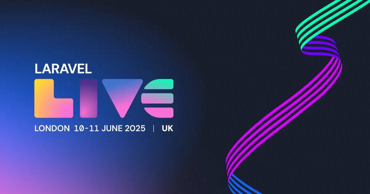 LaravelLiveUK's tweet card. Laravel Live UK is the official Laravel PHP conference for the United Kingdom