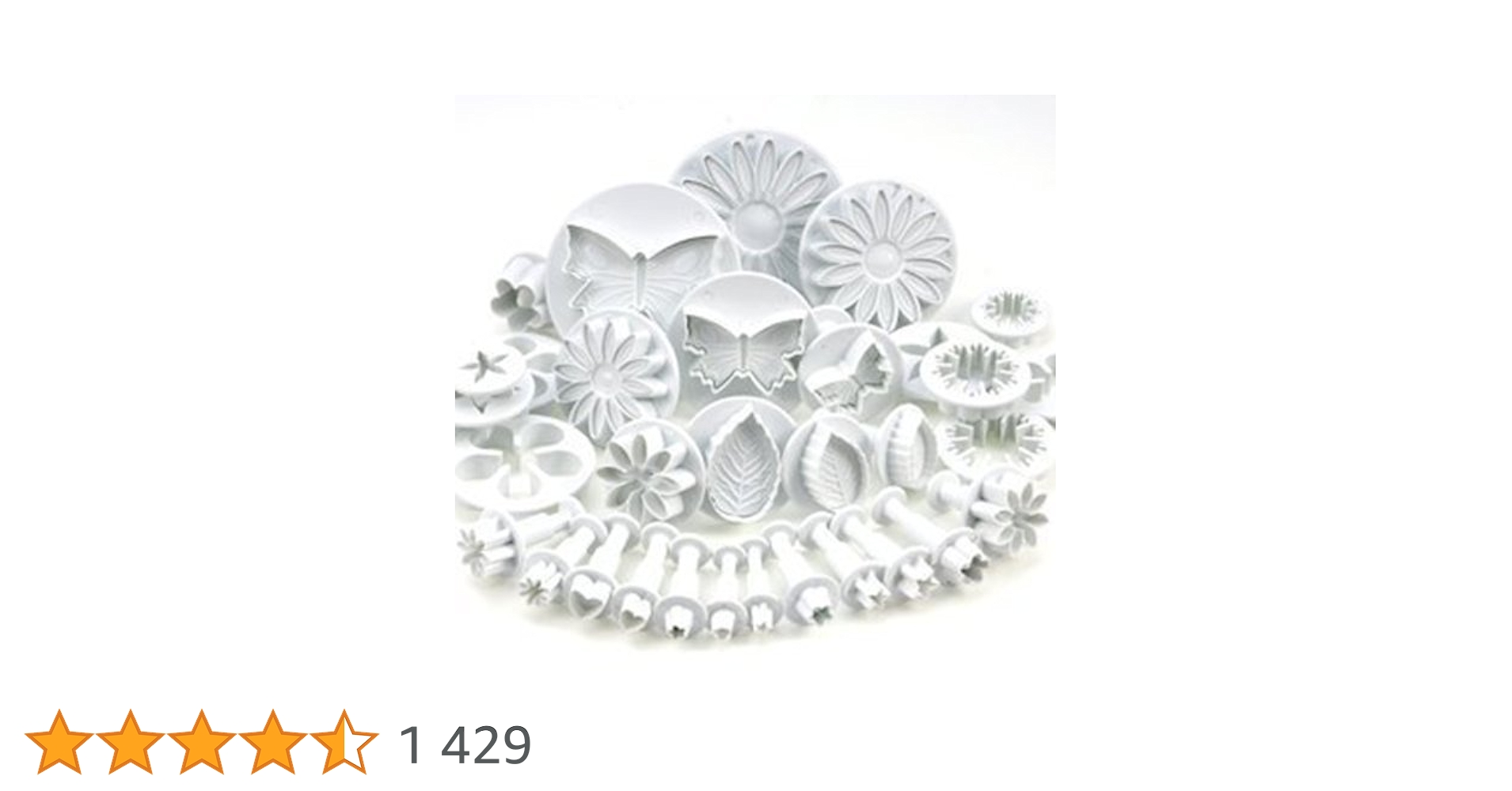 Cookchieff's tweet card. TOOGOO(R) Ensemble de 33 ustensiles pour Decoration de Gateau/emporte-Pieces avec poussoirs/tampons Fleurs, Feuilles et diverses Formes par DIKIT TM