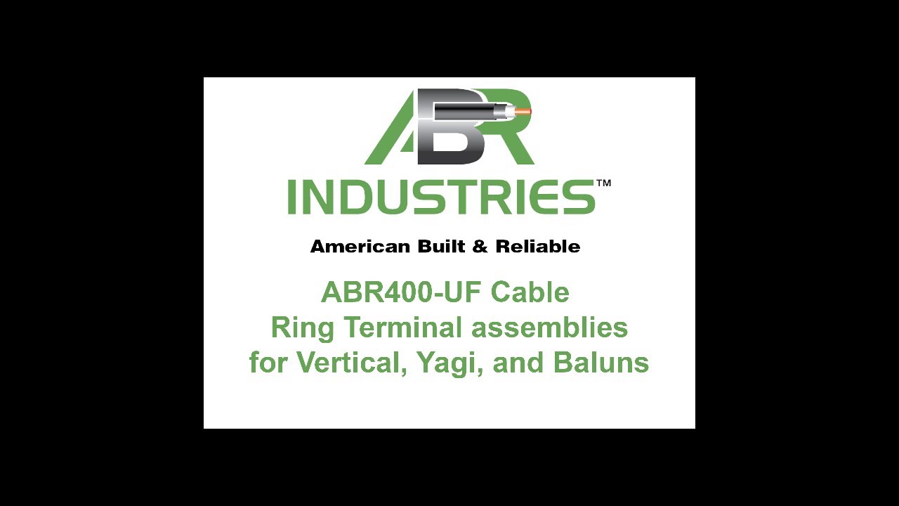 abrind's tweet card. ABR 400-UF Ring Terminal Assemblies