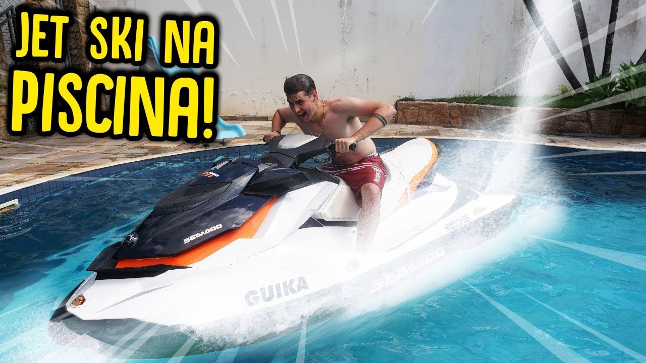 PizzaDoLoop's tweet card. ANDEI COM JET SKI NA PISCINA !! [ REZENDE EVIL ]