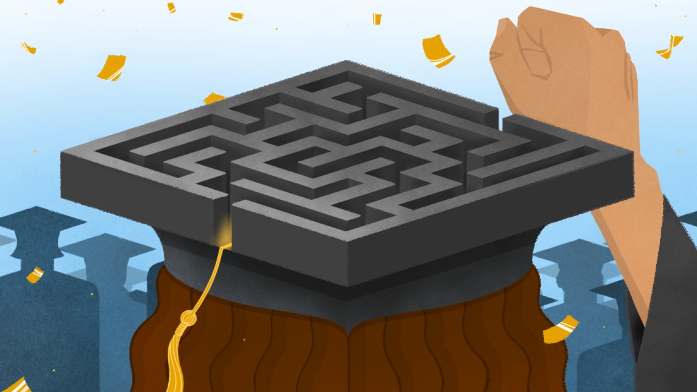 chans21's tweet card. Three graduating college seniors reflect on how their final semester, during the Trump presidency, has changed how they think about higher education.