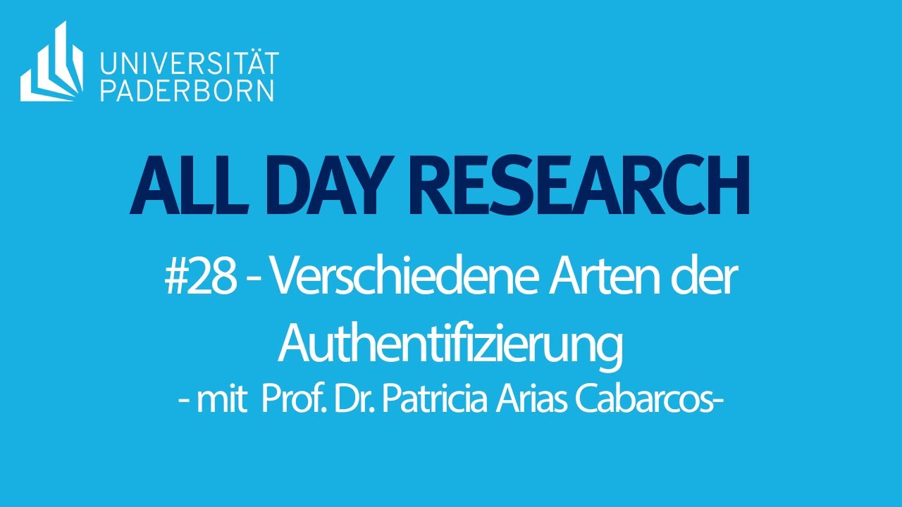 patriAriasC's tweet card. All Day Research #28 | Authentication Mechanisms with Prof. Dr....