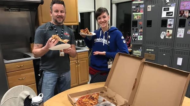 CBCAlerts's tweet card. Sometimes, solidarity has a soft crust and a layer of melted cheese.