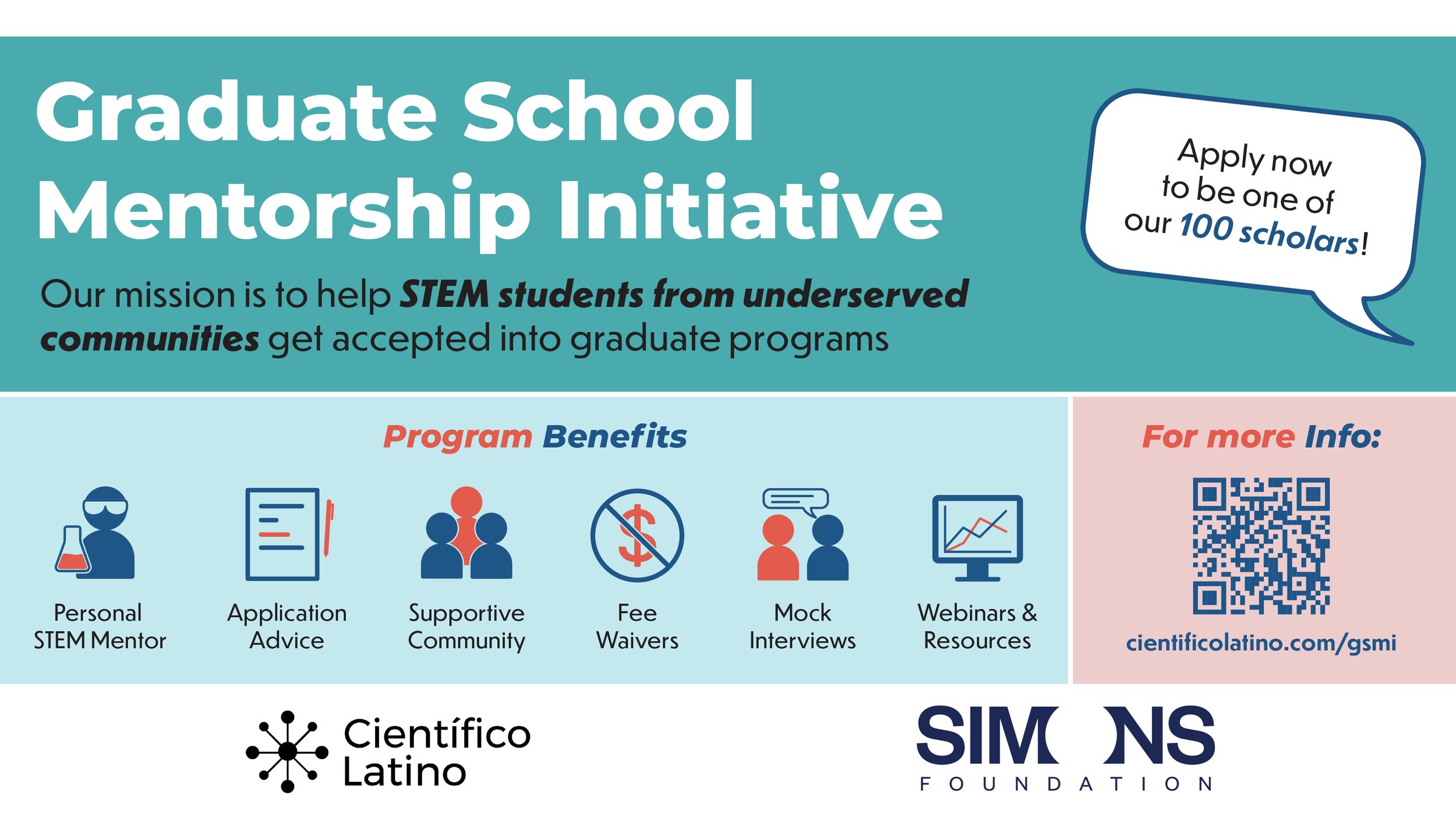cientificolatin's tweet card. Learn more about Científico Latino's mentorship program for STEM graduate school applicants. Sign ups are open now!