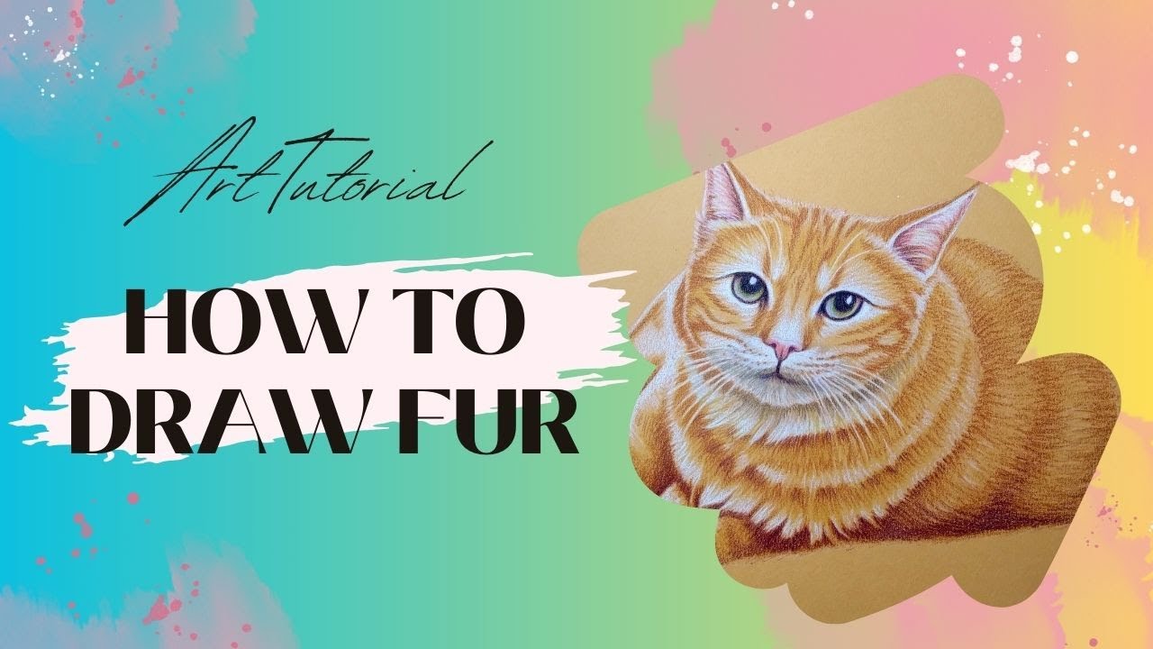 AngeladerisoA's tweet card. Colored Pencil Tutorial - How To Draw Fur