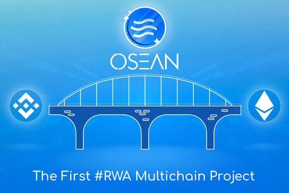 OseanDao's tweet card. Bridge OSEAN tokens between Binance and Ethereum chains.