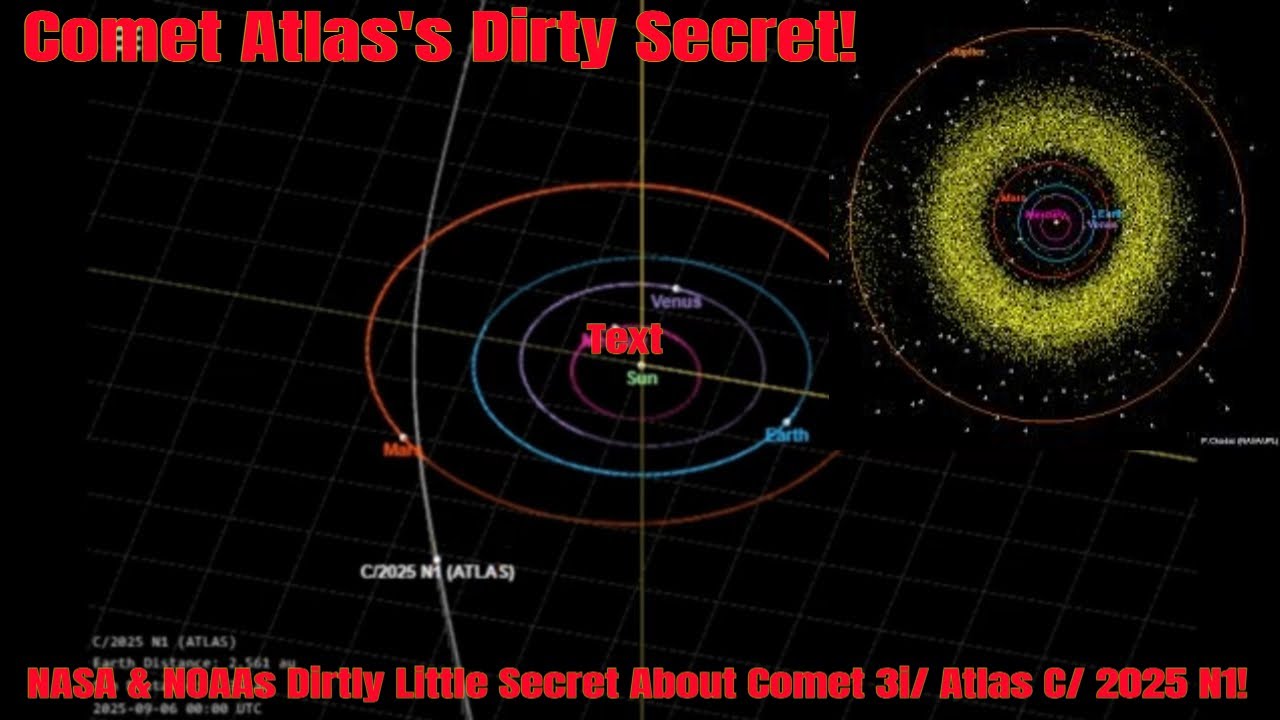 WNRT007's tweet card. NASA & NOAAs Dirtly Little Secret About Comet 3i/ Atlas C/ 2025 N1!