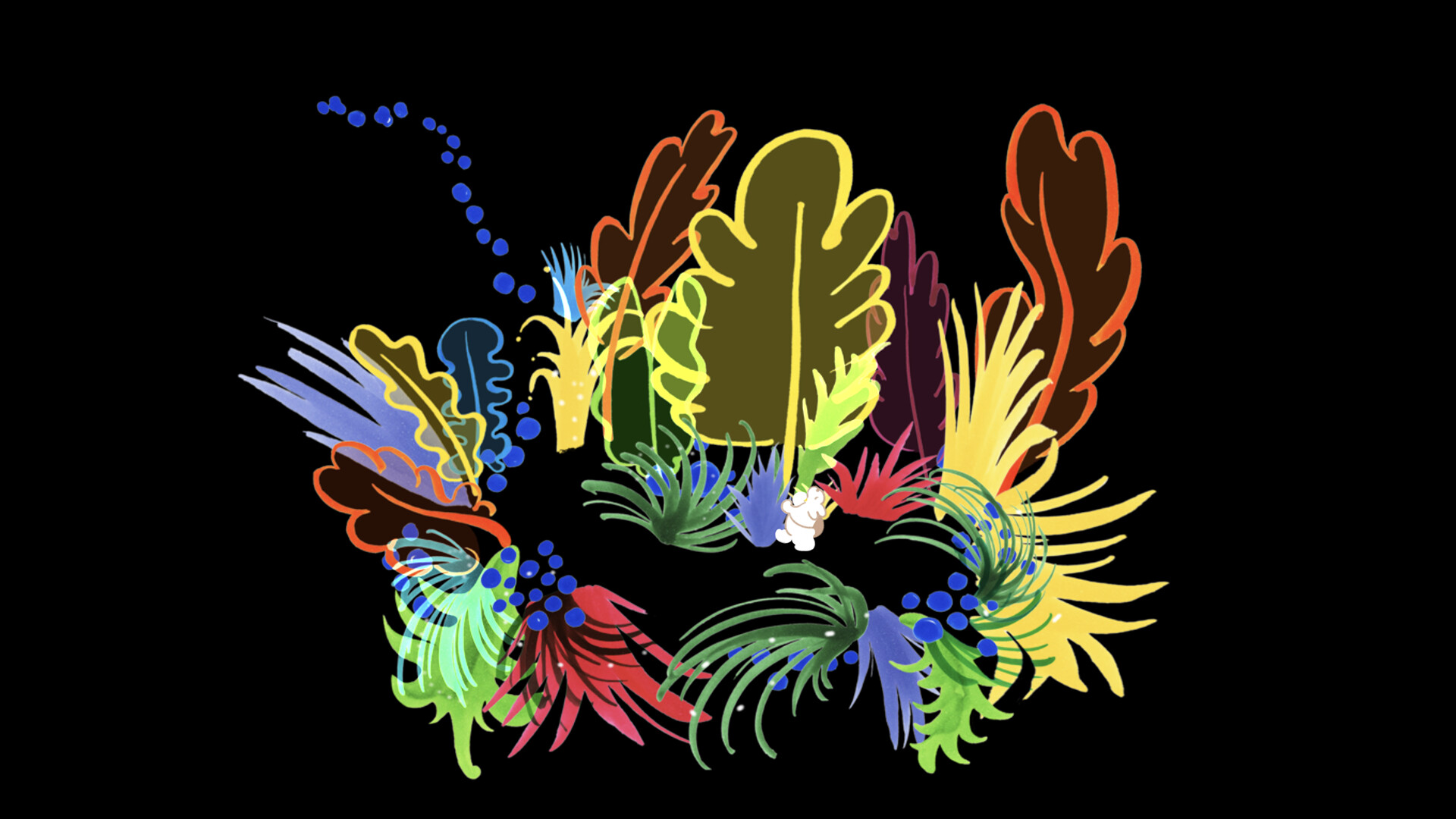 BuildCoreWorks's tweet card. Wander in Wonder is a curious and captivating puzzle game where a little bunny tries to find their way back to their tree burrow.