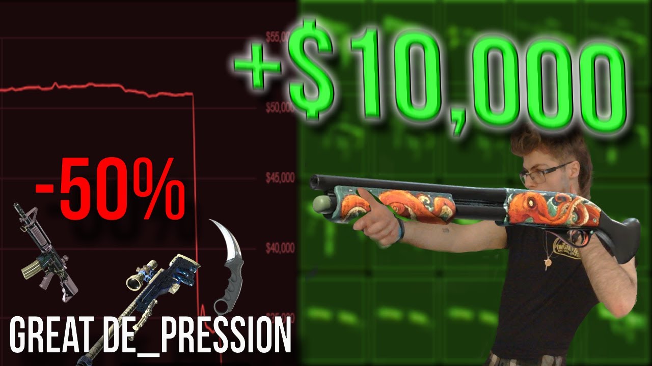 mikewater9cs's tweet card. How I made $10,000 During the CS2 Market Crash!