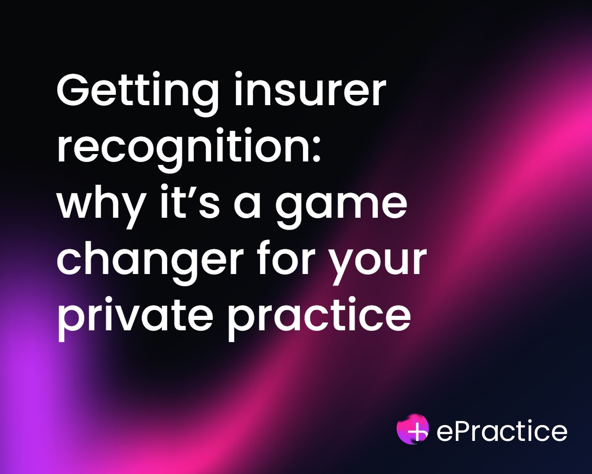 healthcodeltd's tweet card. Getting insurer recognition is your first step to growing and sustaining a successful private practice. Here's why should you bother and how it can it benefit you long-term.