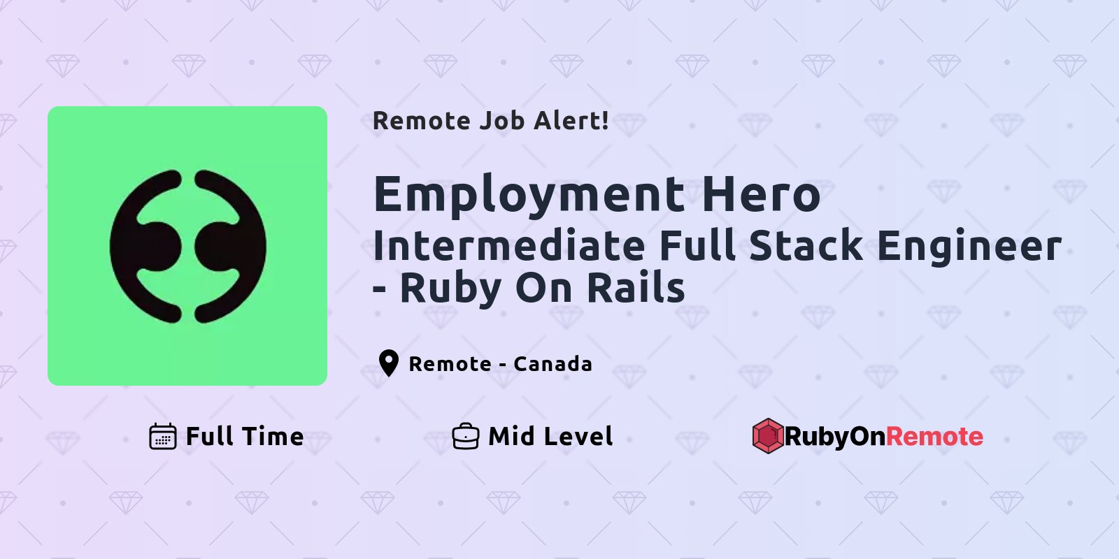 RubyOnRemote's tweet card. Find curated remote ruby jobs in one place. Join the remote work force.