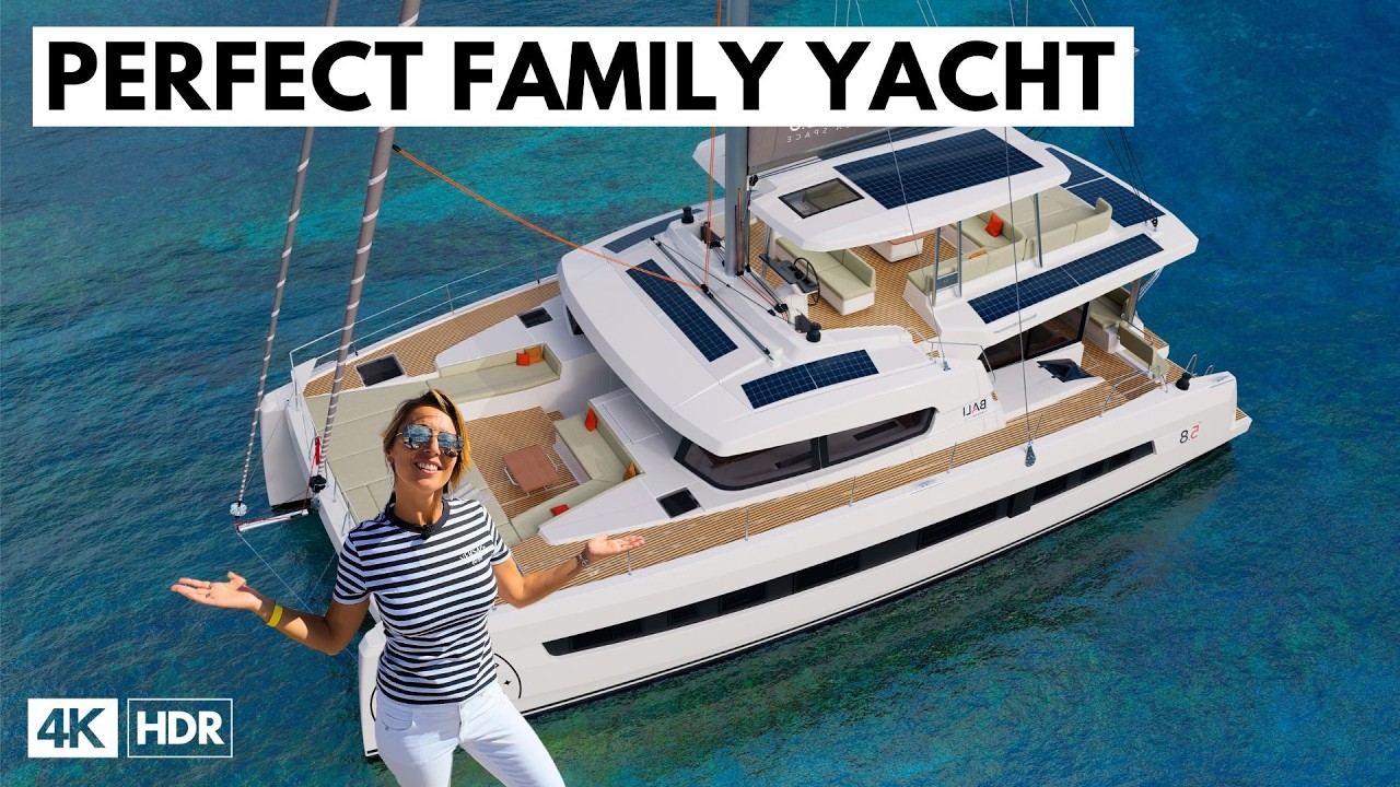 MomPerinyon's tweet card. 2024 BALI 5.8 Full Walkthrough Catamaran Yacht Tour