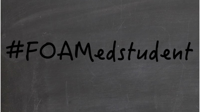 FOAMedstudent's tweet card. FOAMed stands for Free Open Access Medical Education (or Meducation), and can be accessed from anywhere, any time, with access to a touch-screen phone or a computer screen with an internet connection.