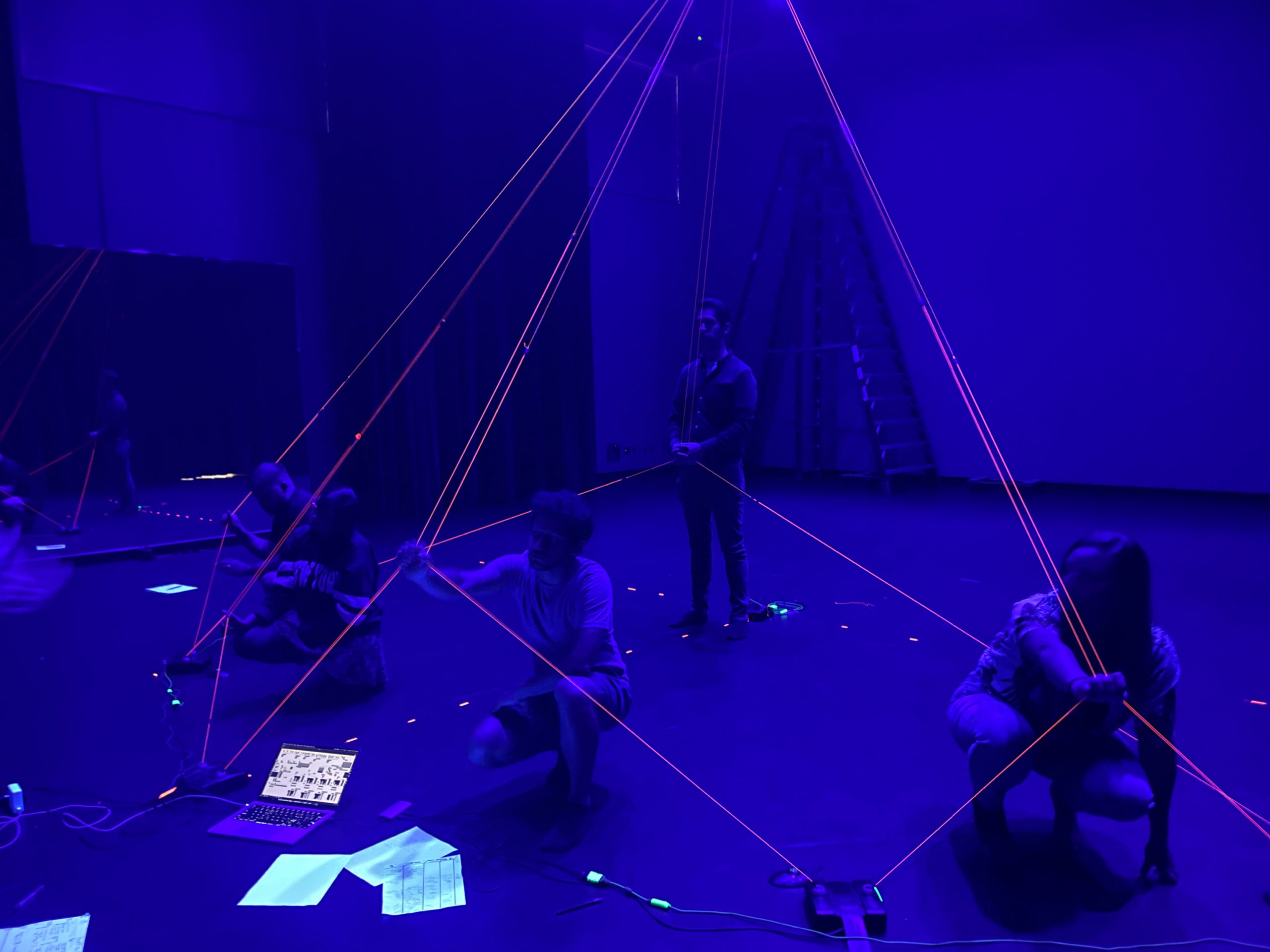 ensembledeciph1's tweet card. Live electronic music composed by Bora Yoon, Erin Rogers, Lyn Goeringer, and a dance collaboration with Hiva Sedaghat.