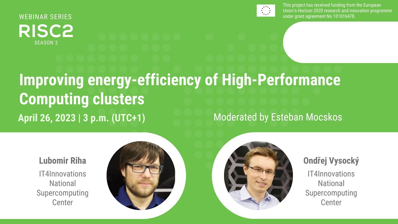 RISC2Project's tweet card. RISC2 Webinar Series | Webinar: Improving energy-efficiency of...