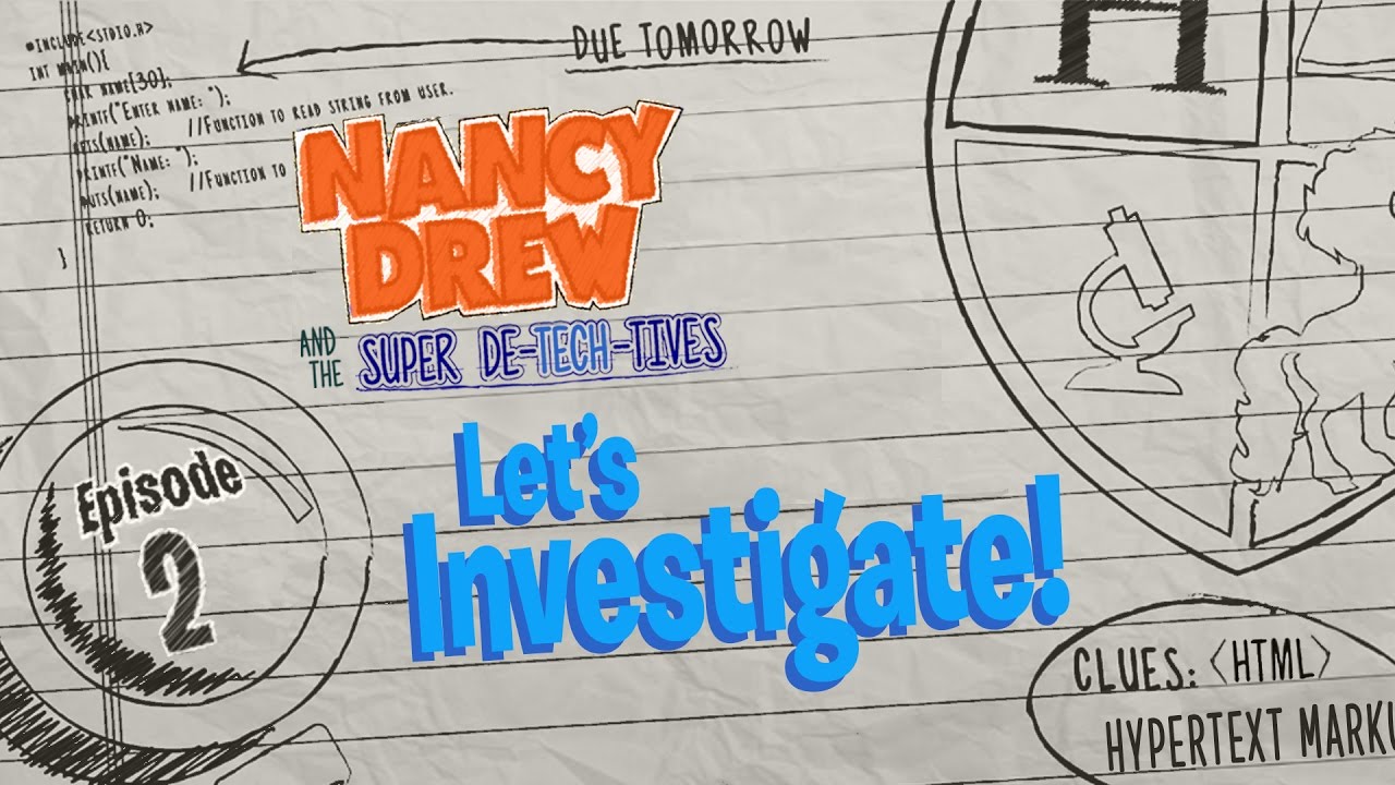 CodesAndClues's tweet card. NEW Let's Investigate! | Episode 2 | Nancy Drew: Codes & Clues | Hi...