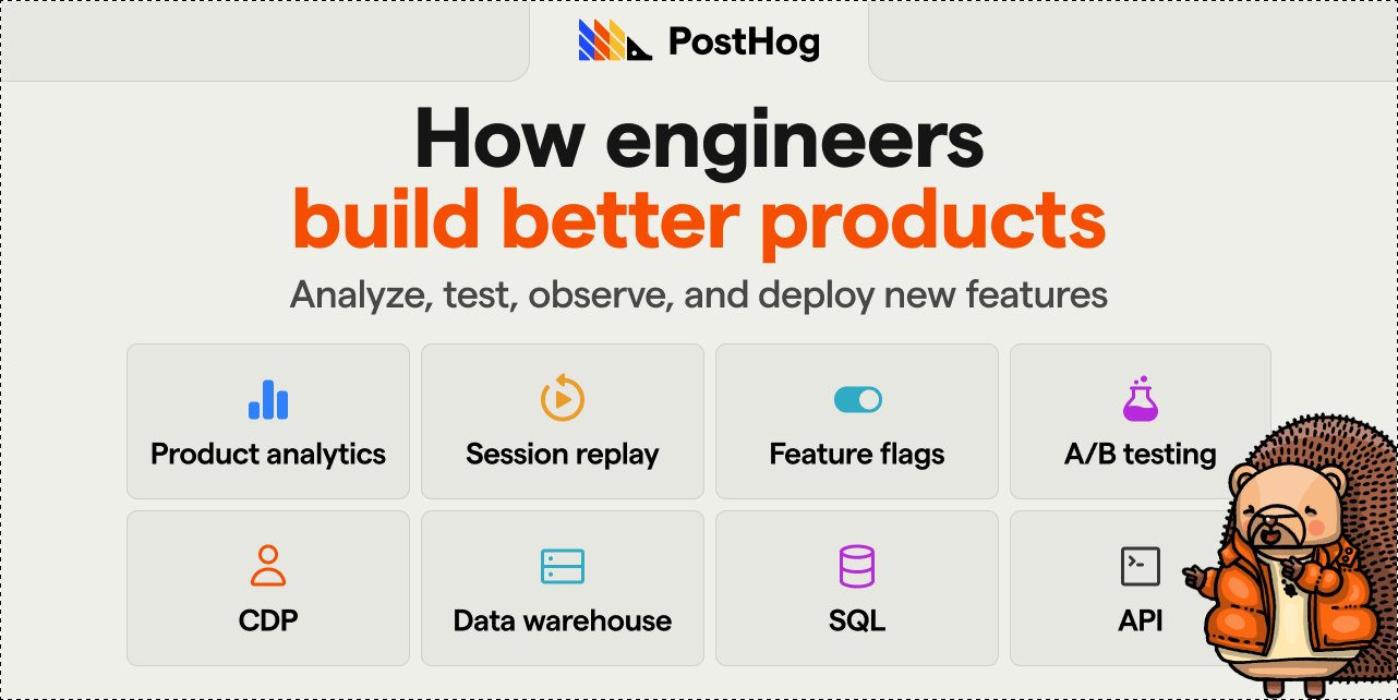 clxymox's tweet card. 🦔 PostHog provides open-source web & product analytics, session recording, feature flagging and A/B testing that you can self-host. Get started - free. - PostHog/posthog