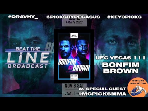 BTLBroadcast's tweet card. UFC Vegas 111 Brown vs Bonfim | Full Card Breakdown | Bets and...