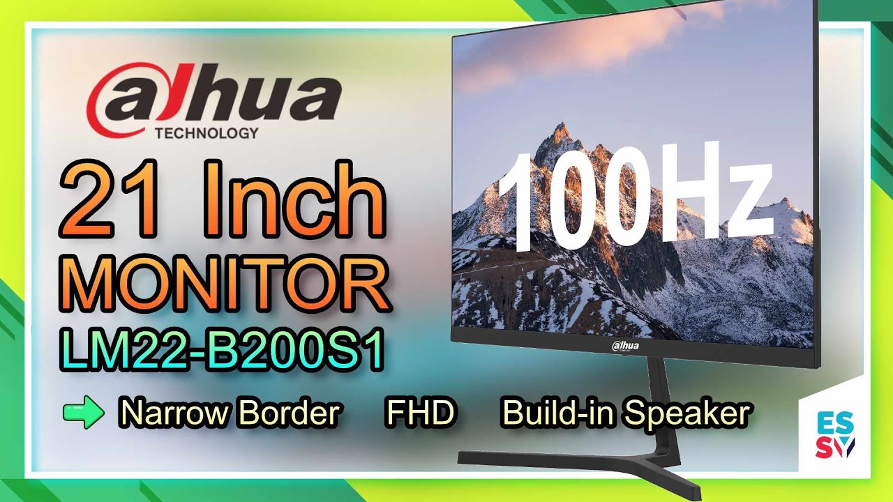 scworkspace's tweet card. A Worth To Buy 21' Monitor? Unboxing Dahua LM22-B200S1
