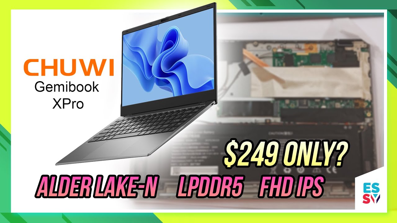 scworkspace's tweet card. DDR5 Ultrabook Under $250! Meet Gemibook XPro