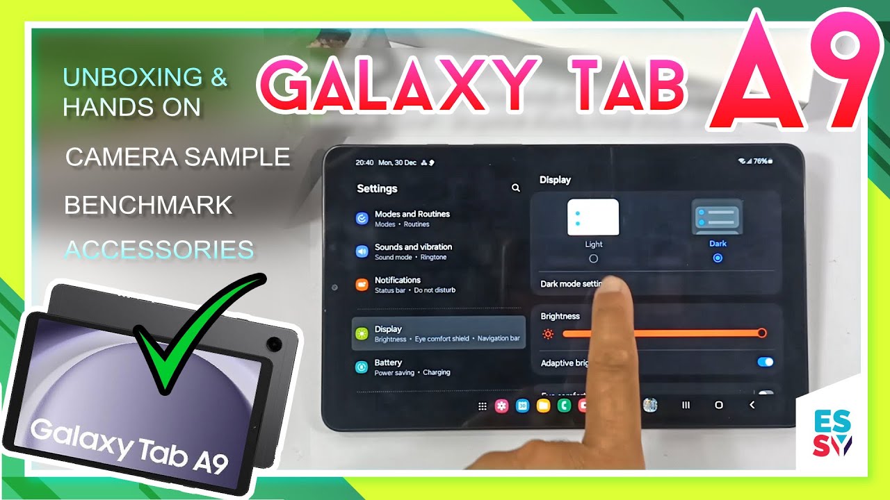 scworkspace's tweet card. Budget Samsung Tab For Kids : Galaxy Tab A9 | Unboxing | Camera Test...