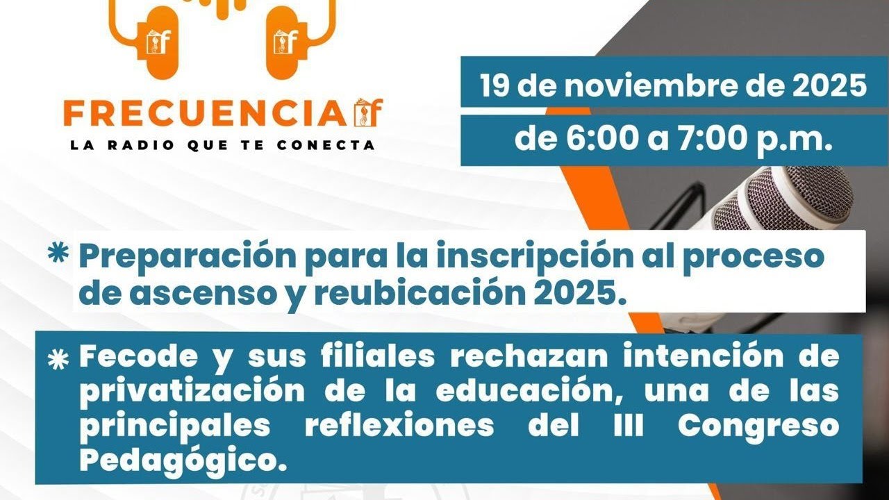 fecode's tweet card. Frecuencia F - 19 de noviembre de 2025